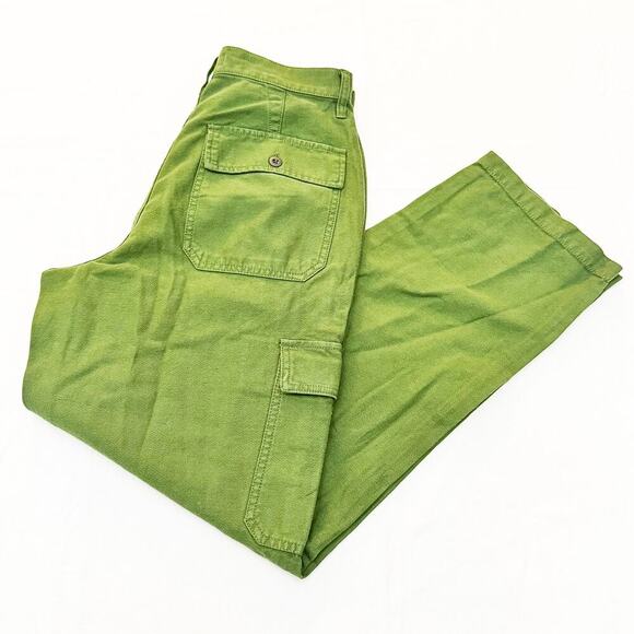 Madewell Green Straight Leg Cargo Utility Pants NK787 Size 28 NWT - Picture 9 of 9